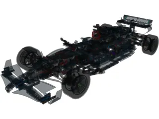 Mercedes-AMG Petronas F1 Lego 3D Model