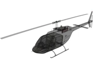 Bell 206B JetRanger III Citycopter 3D Model