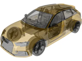 Audi RS3 Sportback (2018) 3D Model