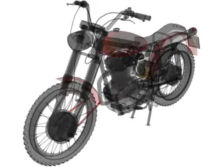 Ducati 350 Scrambler (1971) 3D Model