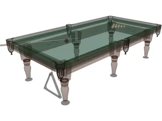 Billiard Table Rio 3D Model