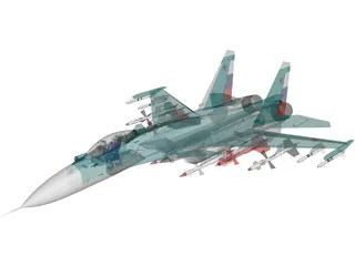 Sukhoi Su-33 Navy Flanker 3D Model