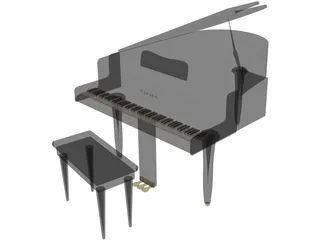 Baby Grand Piano - 3D model by JosephJacobs (@JosephJacobs) [1e7b019]