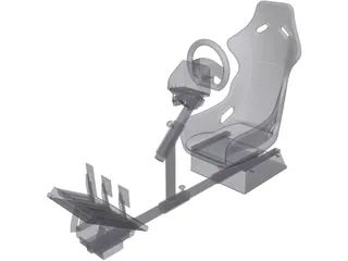 Gamer Race Seat 3D Model