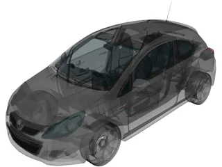 Opel/Vauxhall Corsa VXR (2009) 3D Model