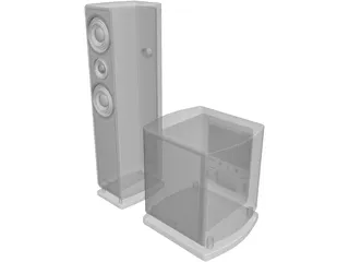 Speakers 3D Model