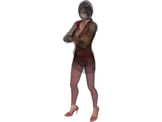 Ada Wong Damnation 3D Model