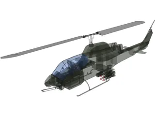 Bell AH-1W SuperCobra 3D Model